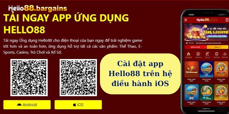 Cài đặt app Hello88 trên hệ điều hành iOS